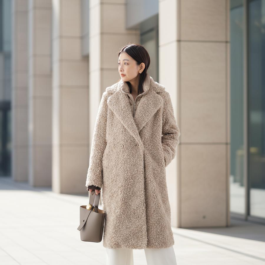 Bomboogie ボンブーギー フェイクファーコート CW9360 T SFC5