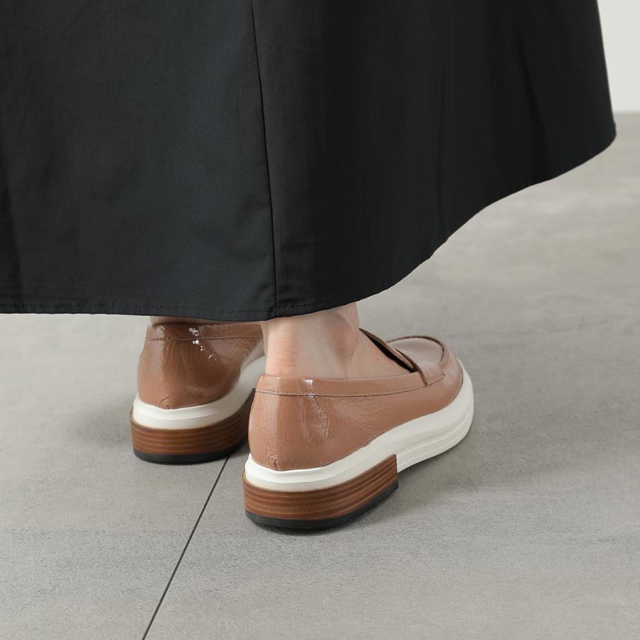 トッズ TOD？S ローファー 靴 パテントレザー レディース ブラウン系