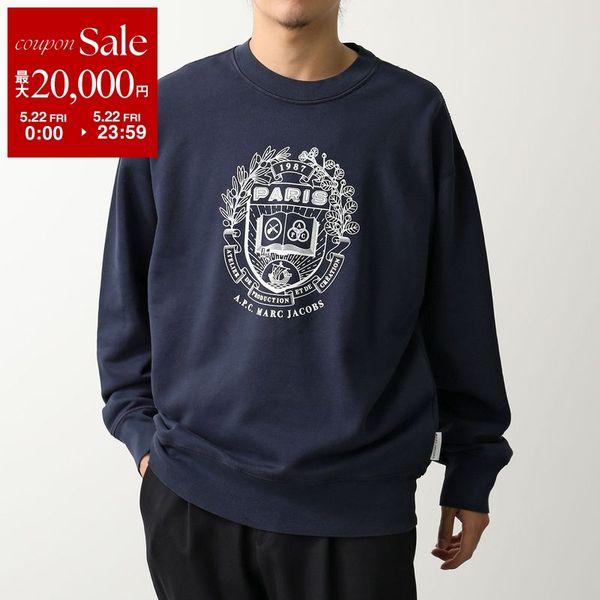 APC A.P.C. × MARC JACOBS アーペーセー マークジェイコブス コラボ スウェットシャツ COHKQ H37003 メンズ トレーナー ロゴ クルーネック 長袖 IAKの画像