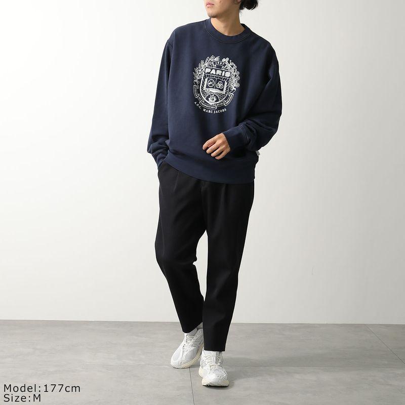 A.P.C. ネイビー ロゴ スウェット Sサイズ A.P.C.（アーペーセー） APC A.P.C. × MARC JACOBS マークジェイコブス