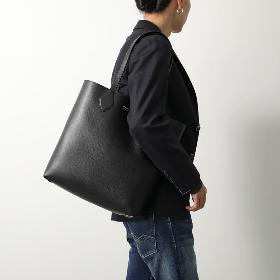 希少　フェラガモ ロゴトートバッグ メンズ ブラック FERRAGAMO（フェラガモ） トートバッグ 24 0842 メンズ キャンバス