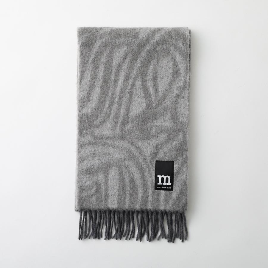 marimekko ネイビー フリンジ マフラー marimekko（マリメッコ） マフラー Neljannes Jokuraita 094904