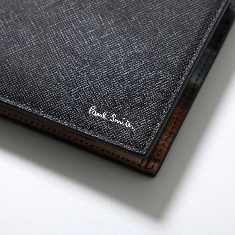 新品 ポールスミス PAUL SMITH 2つ折り財布 BILLFOLD AND COIN WALLET ボルドー Paul Smith（ポール・スミス） 二つ折り財布 WALLET BILLFOLD COIN M1A