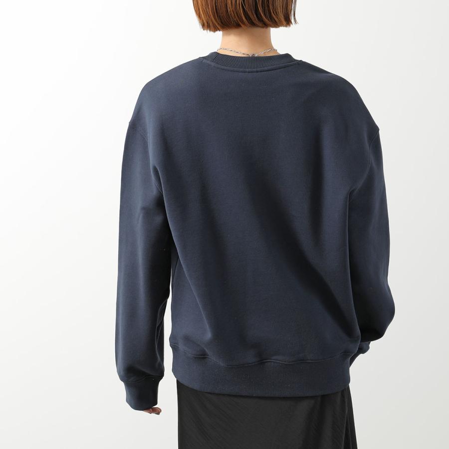 MAISON KITSUNÉ ネイビー トレーナー XS MAISON KITSUNE (メゾンキツネ) ワンポイント クルーネック トレーナー