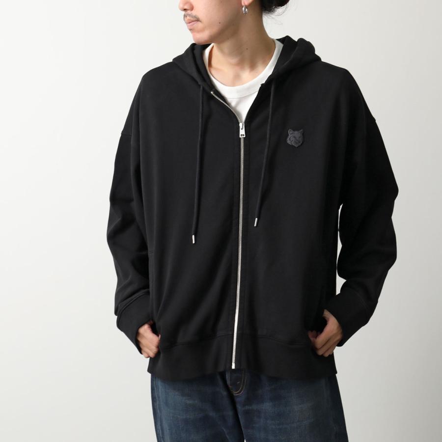 MAISON KITSUNE メゾンキツネ ワンポイントロゴ刺繍 パーカー MAISON KITSUNE（メゾン キツネ） パーカー フーディー ネイビー