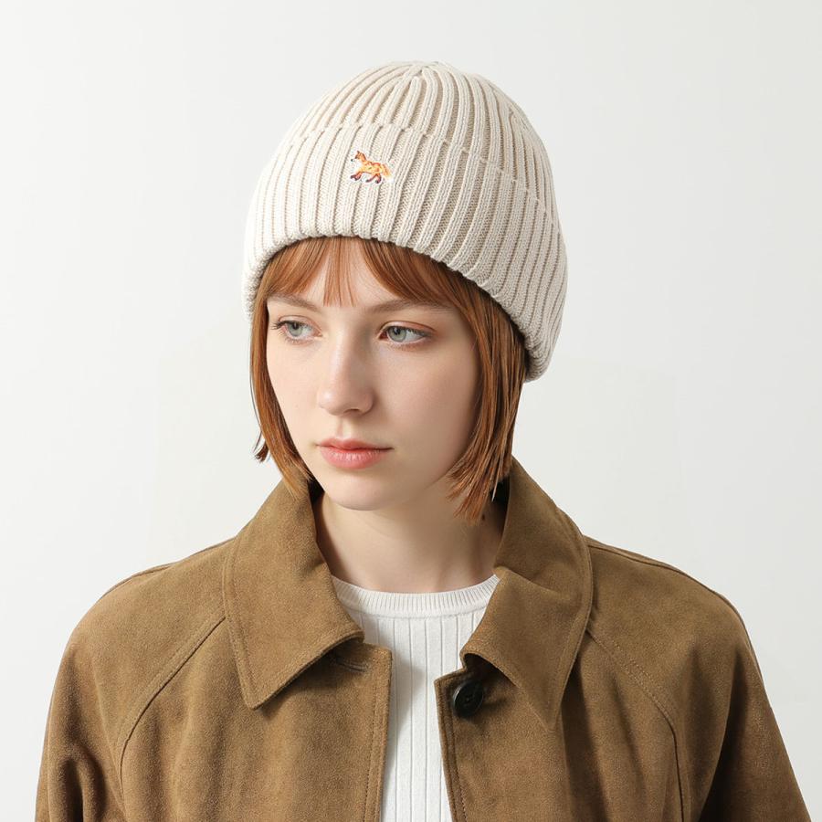 帽子 mite MAISON KITSUNE メゾンキツネ ニット帽 PW06103KT1140 レディース