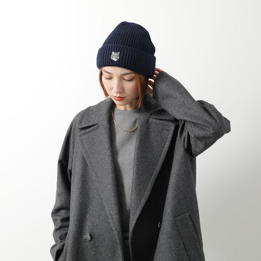 MAISON KITSUNE（メゾン キツネ） ニット帽 BOLD FOX HEAD フォックス
