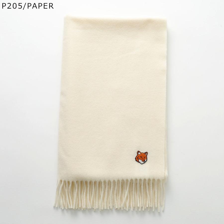 新品　タグ付き　MAISON KITSUNÉ メゾンキツネ ホワイト マフラー MAISON KITSUNE（メゾン キツネ） マフラー FOX HEAD フォックスヘッド