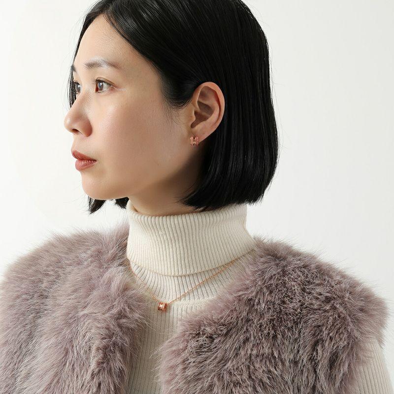 新品未使用正規購入エルメス　ミニポップHピアス　ロカバール×ビューティー新色 HERMES（エルメス） ピアス ポップアッシュ ミニ ロカバール Pop H