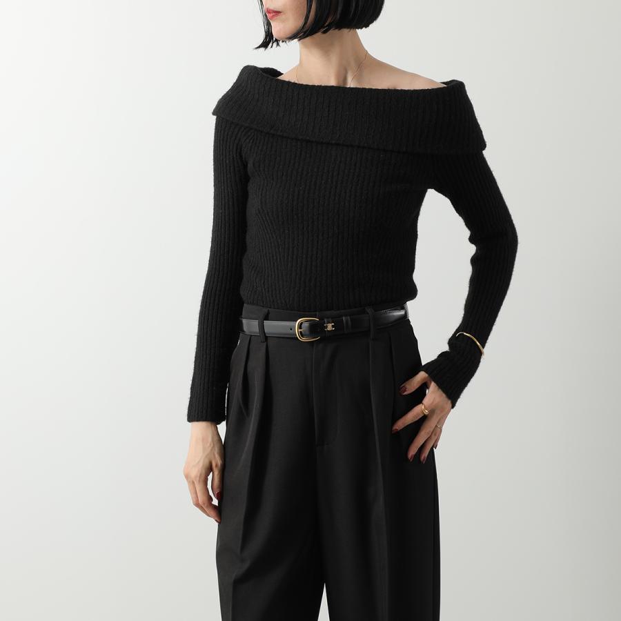 CELINE セリーヌ ナローベルト 45BNN3A01.38NO 45BNN3A01.18CS レディース Medium 25MM ミディアム レザー トリオンフ ラウンドバックル ロゴの画像