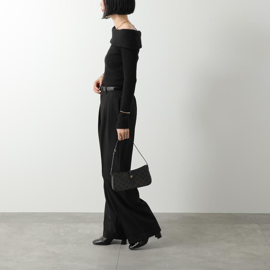 CELINE セリーヌ ハンドバッグ TINA ティナ  レディース トリオンフキャンバス レザー ショルダーバッグ 鞄 Black CELINE（セリーヌ） ハンドバッグ TINA ティナ 123052DQW.38NO