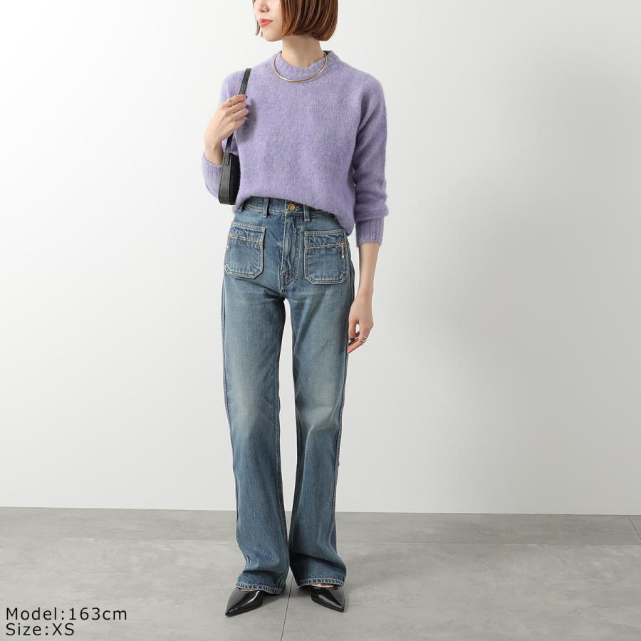 美品 CELINE セリーヌ　フィービー期　ネイビー 刺繍セーター CELINE（セリーヌ） ニット 2AC85048T.38NO 2AC85048T.03SD 2AC85048T