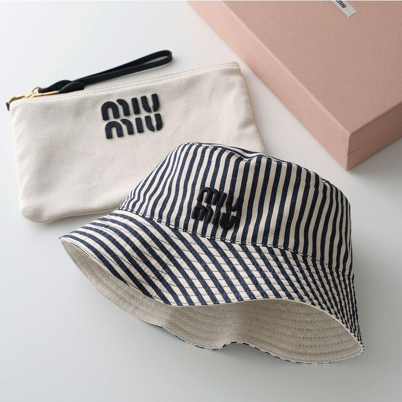 miu miu（ミュウミュウ） バケットハット 5RM030 2CQQ レディース