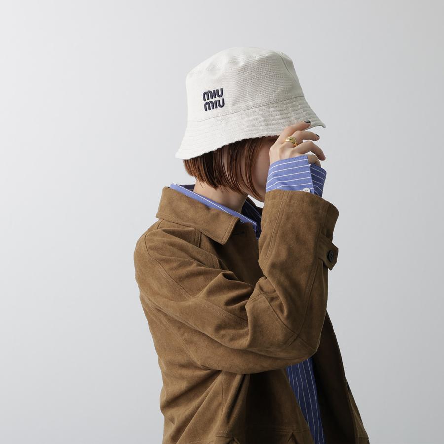 miumiu バケハ miu miu（ミュウミュウ） バケットハット 5RM030 2CQQ レディース