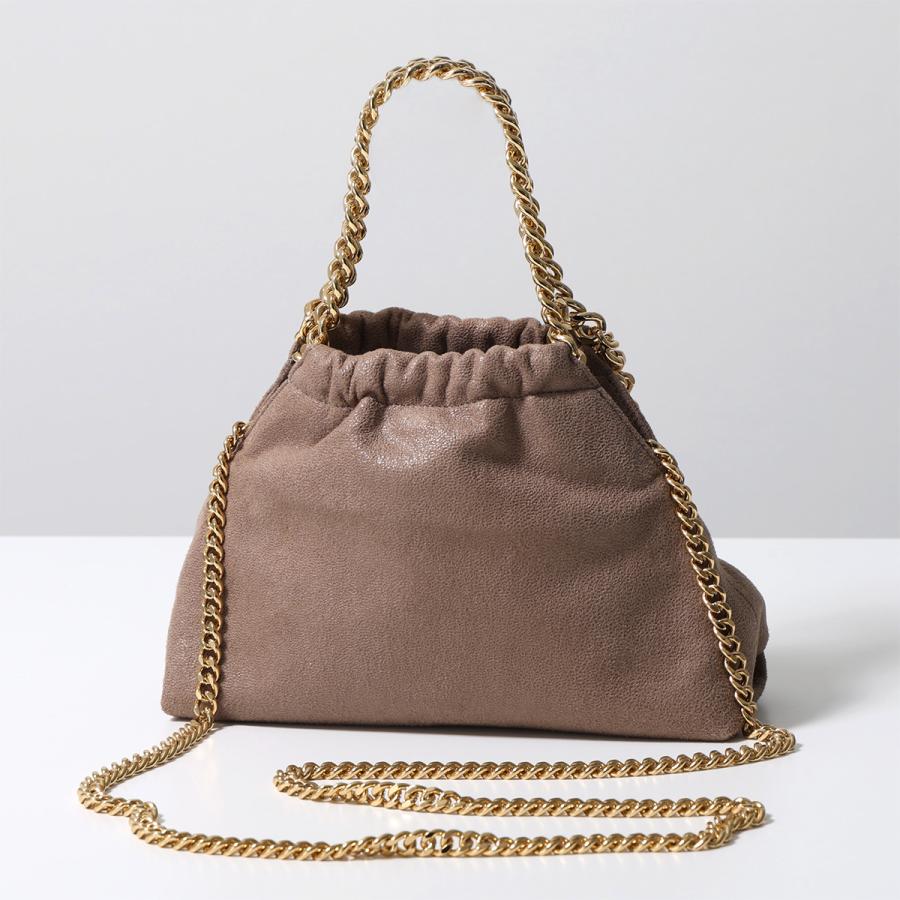 ステラマッカートニー　フェラベラ　ベージュ　ショルダー2wayハンドバック ステラマッカートニーファラベラ タイニートート ベージュ ゴールド