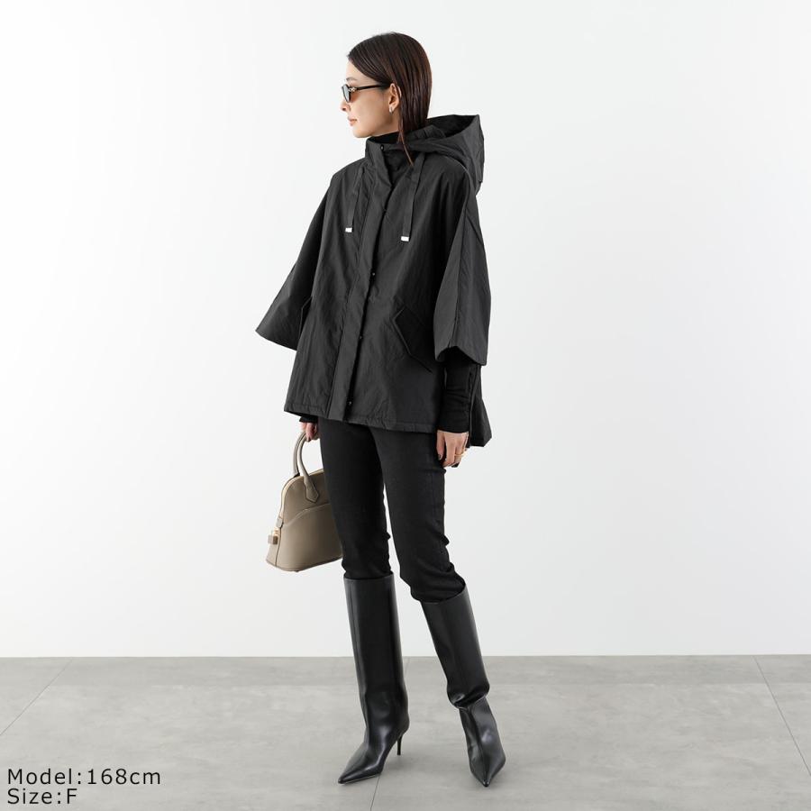 【TORRAZZO DONNA】エナメル×ボア リバーシブルコート　ブラック Torrazzo Donna（トラッゾドンナ） ポンチョ Poncho outer 6260-414