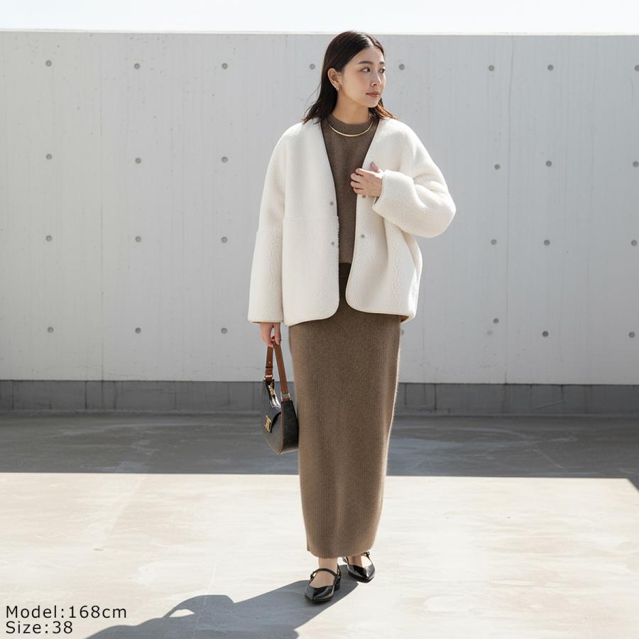 PASSIONE（パシオーネ） ボアコート 546411 レディース リバーシブル