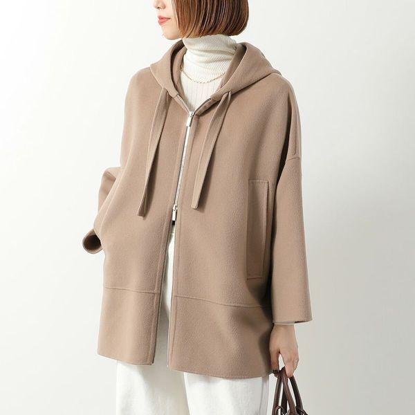 【S’MaxMara/エスマックスマーラ】リバーシブルフードコート 36/S S MAXMARA（エスマックスマーラ） エス マックスマーラ コート LEILA