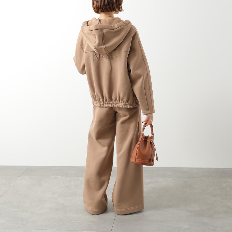 美品✨️マックスマーラ　Lサイズ　フード付き　パーカー　裏起毛　ロゴ刺繍　キャメル Max Mara（マックスマーラ） パーカー OMELIA オメリア レディース