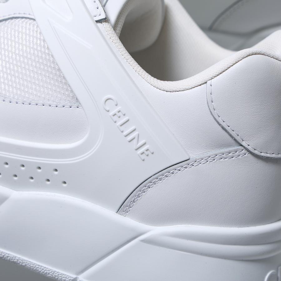 CELINE セリーヌ スニーカー CT-09 LOW TOP SNEAKER 05 361564995C.01OP メンズ レザー メッシュ ローカット Triomphe トリオンフ 厚底 靴 OPTIC-WHITEの画像