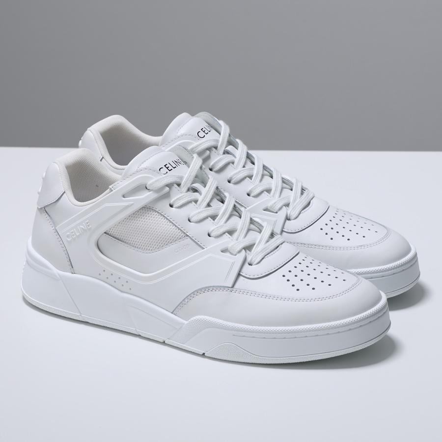 CELINE セリーヌ スニーカー CT-09 LOW TOP SNEAKER 05 361564995C.01OP メンズ レザー メッシュ ローカット Triomphe トリオンフ 厚底 靴 OPTIC-WHITEの画像