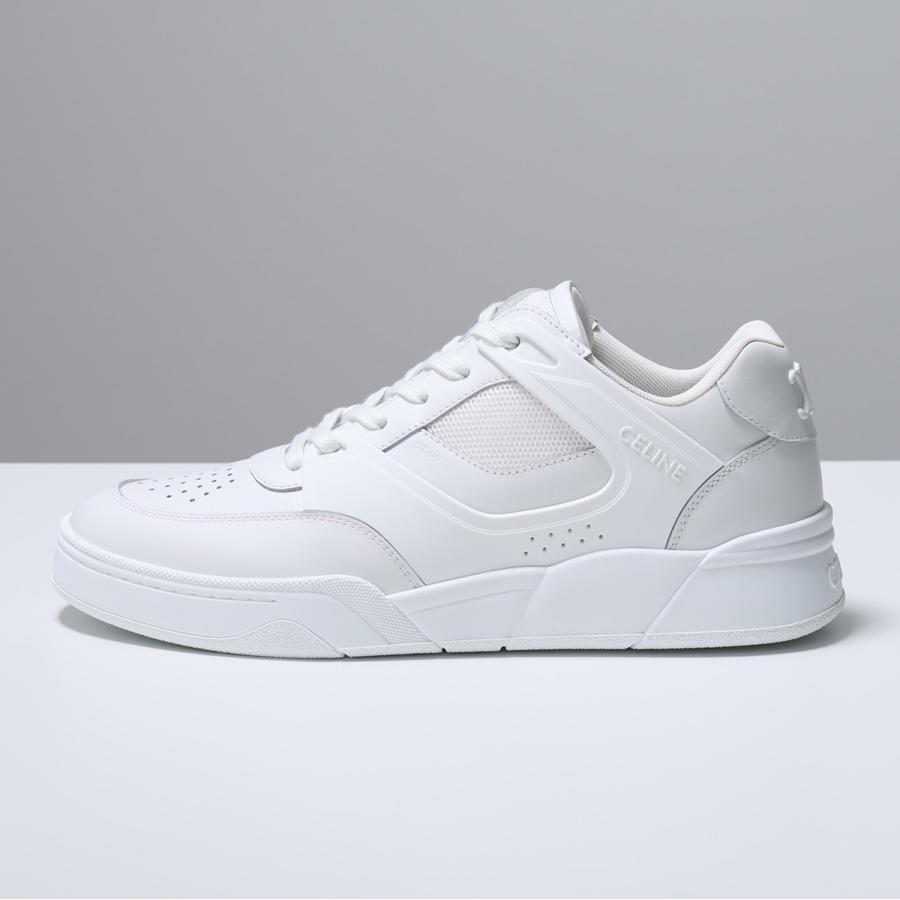 CELINE セリーヌ スニーカー CT-09 LOW TOP SNEAKER 05 361564995C.01OP メンズ レザー メッシュ ローカット Triomphe トリオンフ 厚底 靴 OPTIC-WHITEの画像
