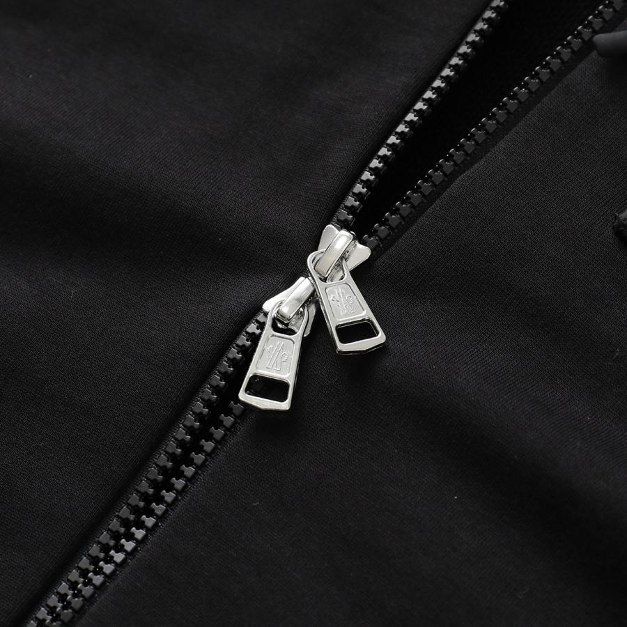 MONCLER モンクレール パーカー 8G00072 89A8F メンズ ジップアップ スウェット フーディー 長袖 アイコンパッチ 胸ポケット 999の画像