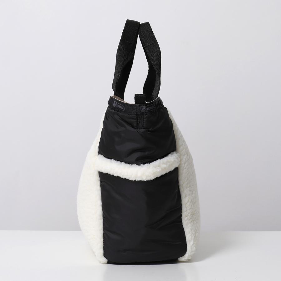 未使用/完売品【レスポートサック】ボア 中綿ドッキング ショルダーバッグ 黒×白 LeSportsac（レスポートサック） ショルダーバッグ ZIP BUCKET