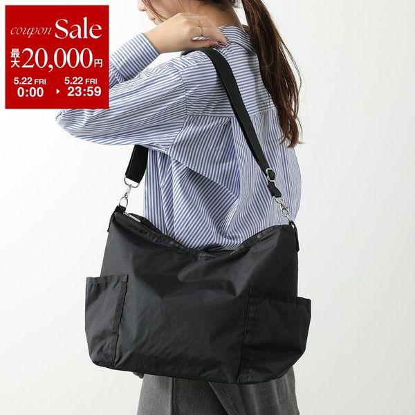 レスポートサック　大容量　2WAY 旅行バッグ　ポーチ付き　ブラック　エナメル調 レスポートサック LeSportsac DELUXE MED WEEKENDER （ブラック