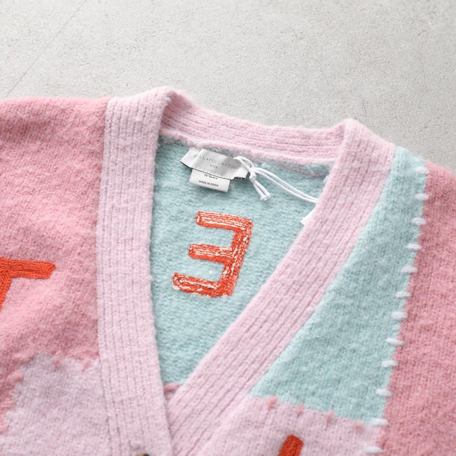 【ステラマッカートニー キッズ】ロゴ モチーフ ニット カーディガン 14＋ Stella McCartney（ステラ・マッカートニー） STELLA McCARTNEY KIDS トップス