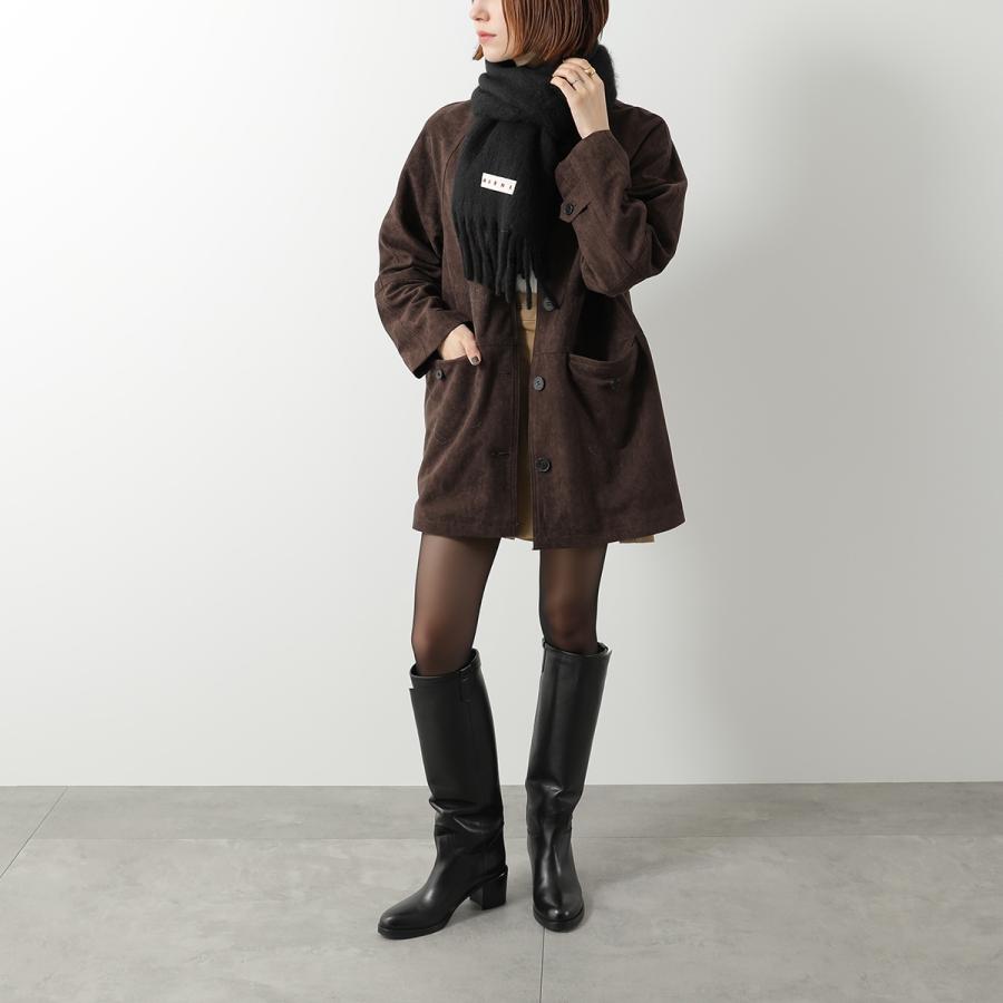 MARNI レザーパッチマフラー MARNI（マルニ） マフラー SCMC0143Y0 UTW918 レディース フリンジ