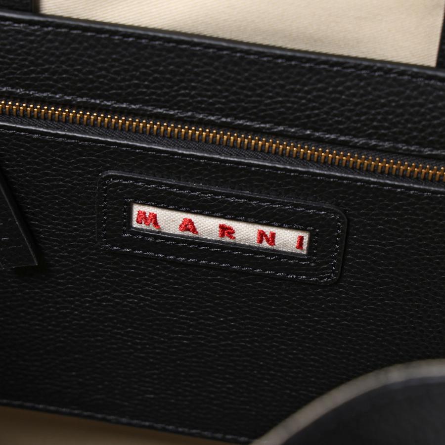 MARNI マルニ トートバッグ MUSEO ミュゼオ SHMP0080L4 P6533 メンズ ラージ ソフト ショッピングバッグ ロゴ 刺繍 鞄 00N99 SHMP0080L4P653300N99の画像