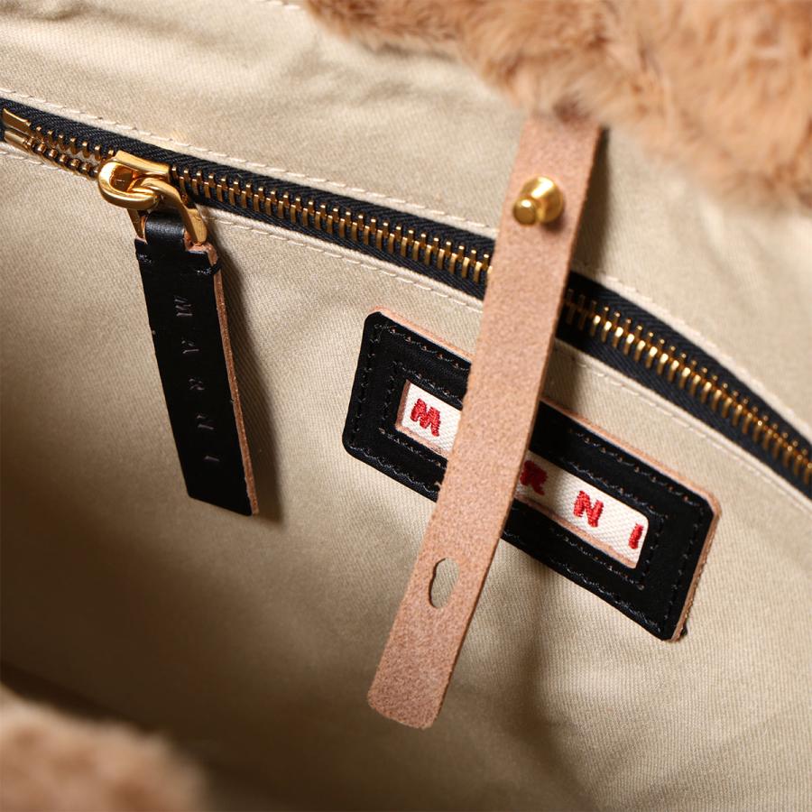 MARNI(マルニ) ショルダーバッグ - SHMP0077U0 黒×アイボリー 2way ラフィア マルニ MARNI トートバッグ ショルダーバッグ 2WAY かごバッグ カゴ