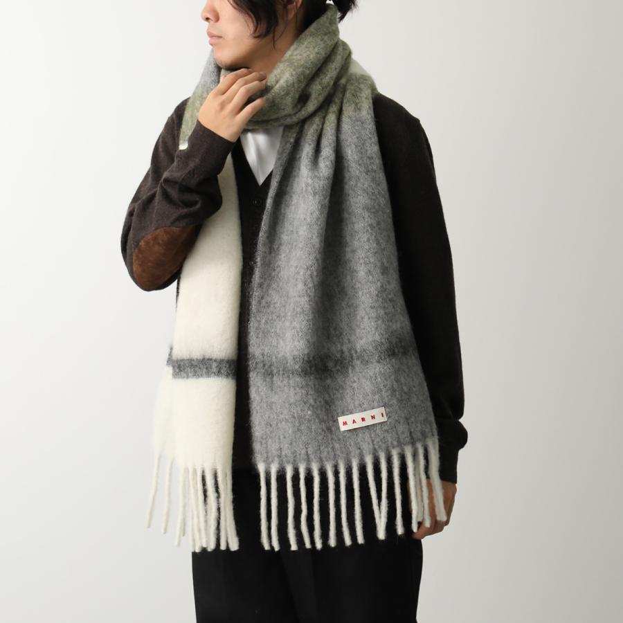 Marni フリンジ　アルパカマフラー　グレー Marni フリンジ アルパカマフラー グレー 楽天市場】MARNI マルニ