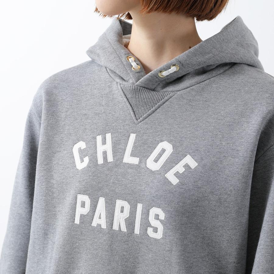 専用 タグ付き・未使用 Chloe ロゴ刺繍 レースアップ パーカー 14 S Chloe Kids パーカー C20646 スウェット ロゴ (Chloe/キッズ用トップス