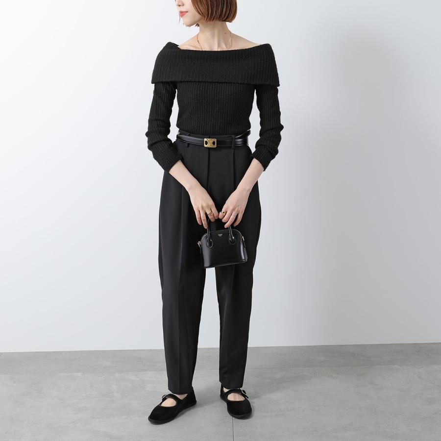 CELINE セリーヌ オフショルダー クロップトップ ブラック レディース CELINE（セリーヌ） ショルダーバッグ MINI HONORINE ミニ オノリン