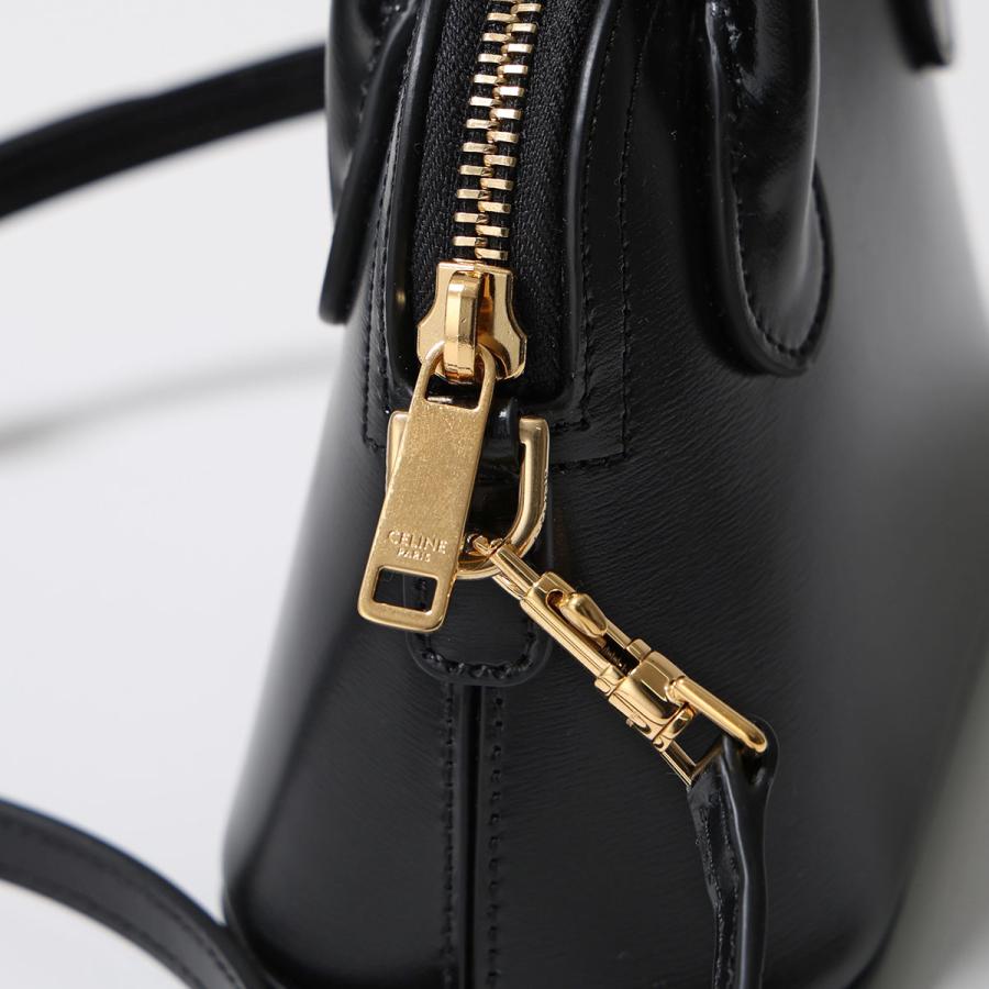 CELINE(セリーヌ) ショルダーバッグ美品  - 黒 ミニバッグ レザー CELINE（セリーヌ） ショルダーバッグ MINI HONORINE ミニ オノリン