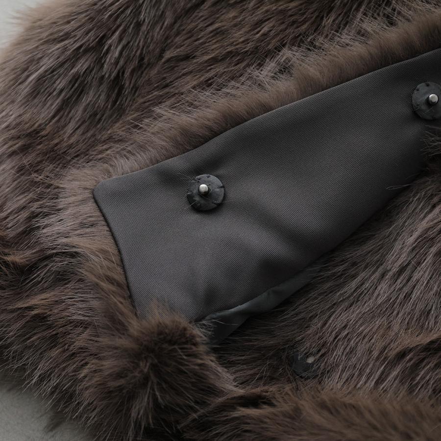 CEaRET シーレット ファーコート Eco Fur Half Sleeve Coat 254001