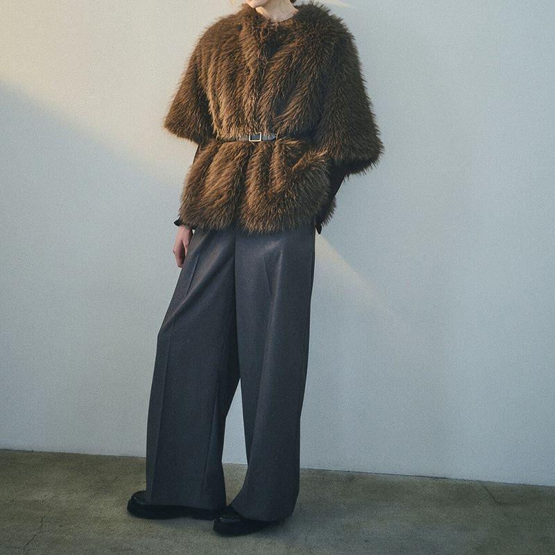 CEaRET シーレット ファーコート Eco Fur Half Sleeve Coat 254001