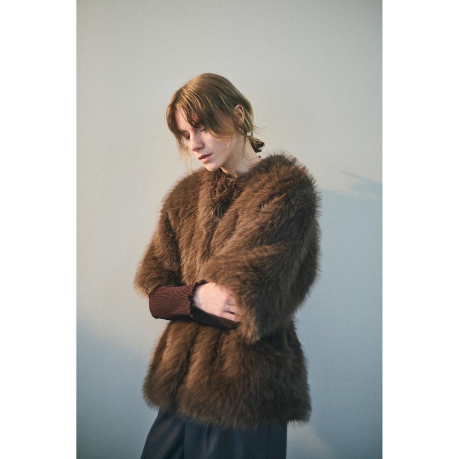 CEaRET シーレット ファーコート Eco Fur Half Sleeve Coat 254001
