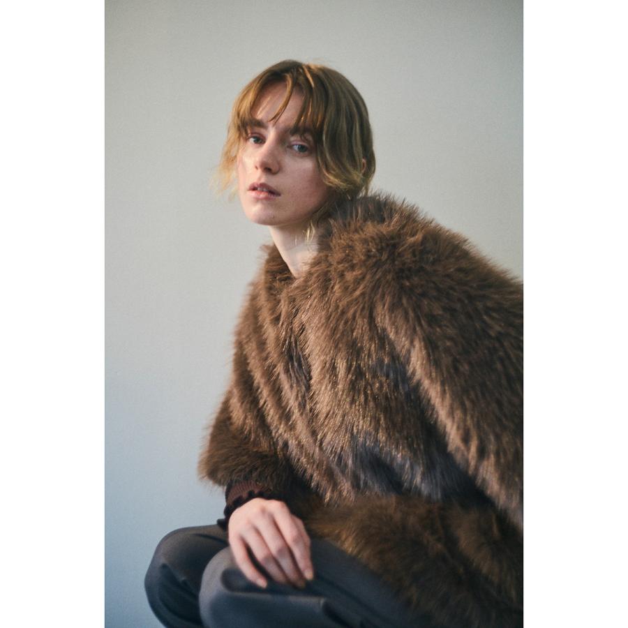 CEaRET シーレット ファーコート Eco Fur Half Sleeve Coat 254001
