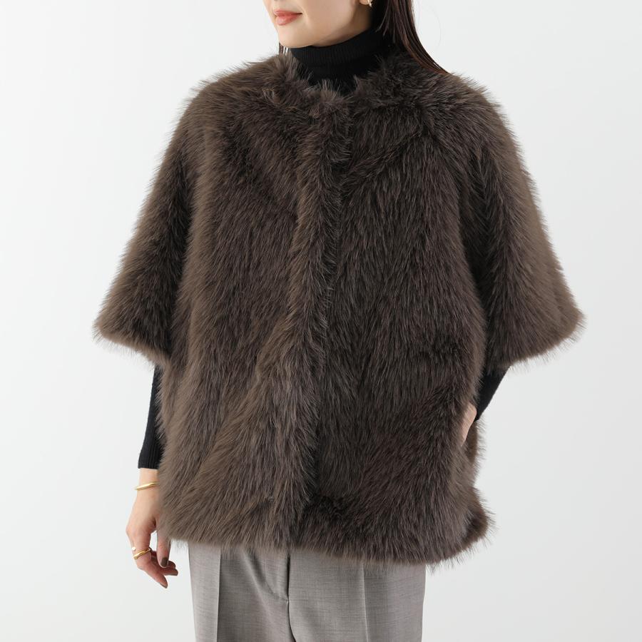 CEaRET ライトボリュームコート　シーレット CEaRET シーレット ファーコート Eco Fur Half Sleeve Coat 254001
