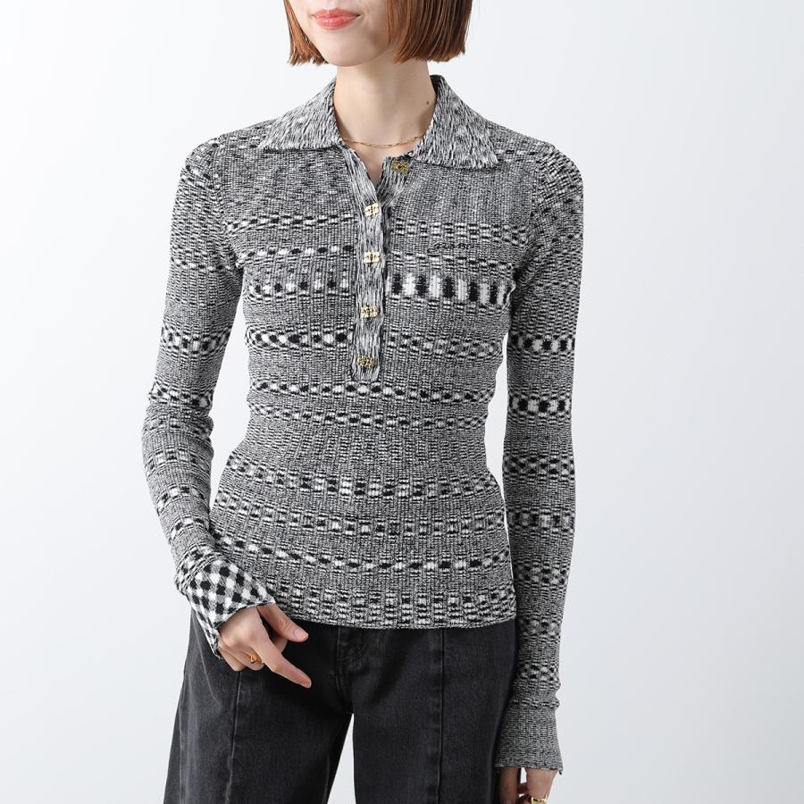 GANNI（ガニー） ポロニット Spacedyed Polo K2606 2748 レディース