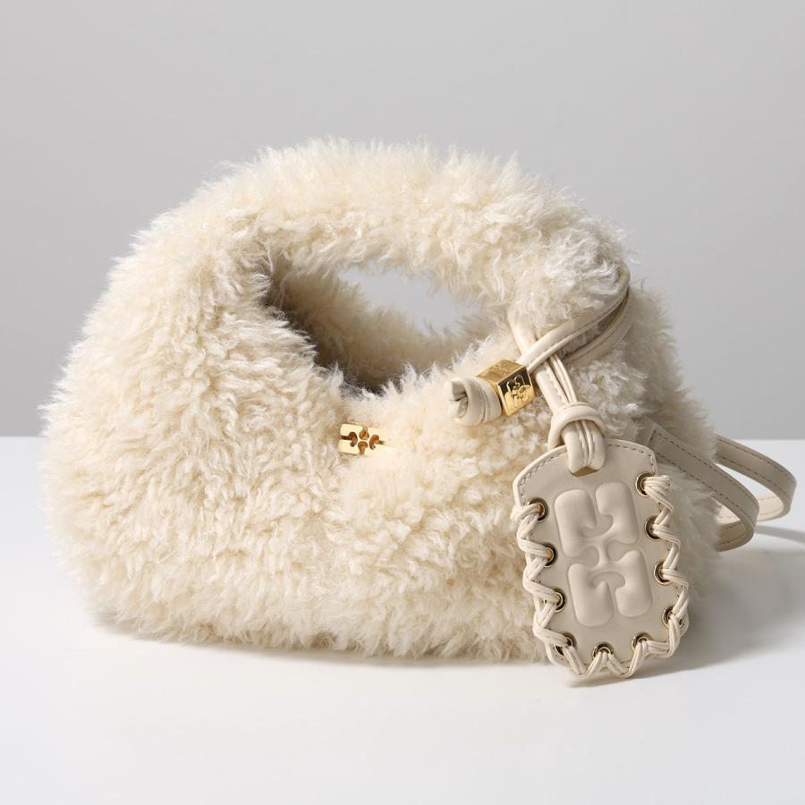 GANNI（ガニー） ハンドバッグ Hobo Mini Fur A6979 5894 レディース