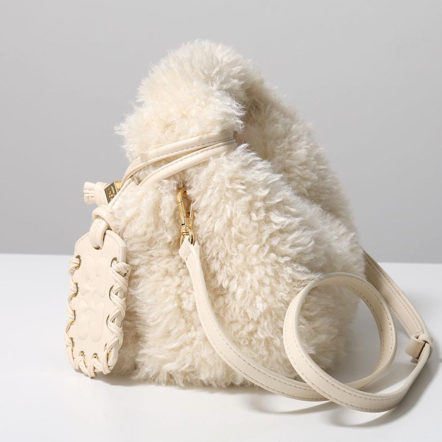 GANNI（ガニー） ハンドバッグ Hobo Mini Fur A6979 5894 レディース