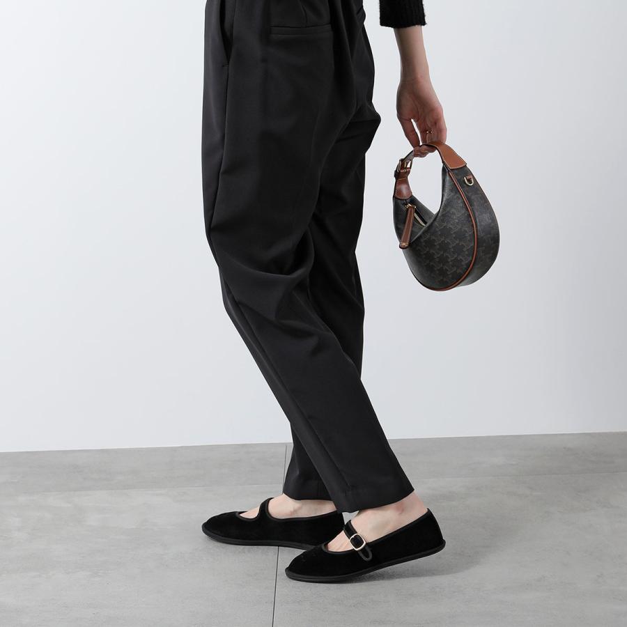 CELINE セリーヌ バレエシューズ 36 レザー ブラック CELINE（セリーヌ） バレエシューズ EVE TRIOMPHE エヴ トリオンフ