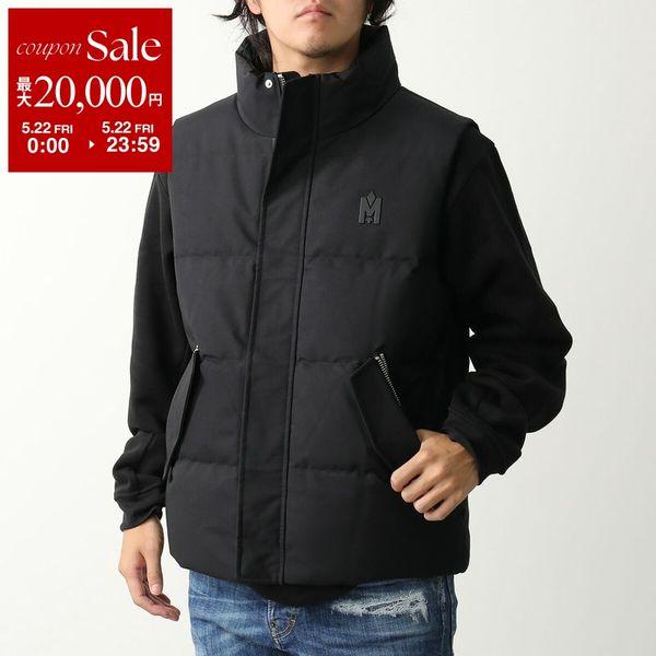 MACKAGE マッカージュ ダウンベスト JOSEPH ジョゼフ メンズ ジレ スタンドカラー ロゴ Blackの画像