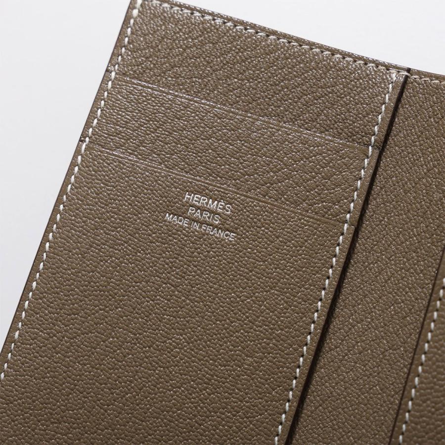 HERMES 美品 ベアン コンパクト シェーブル □R刻印 バイカラー 財布 HERMES（エルメス） （新品・未使用品）エルメス ベアン コンパクト 二