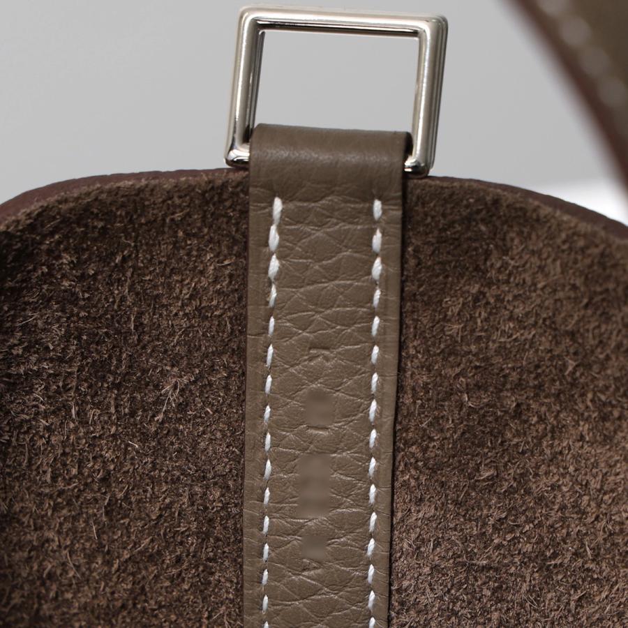 HERMES エルメス ピコタン PICOTIN LOCK ピコタンロック MM 22 H060991 レディース トリヨンクレマンス レザー K刻印 SV金具 カデナ付き 鞄 ETOUPEの画像
