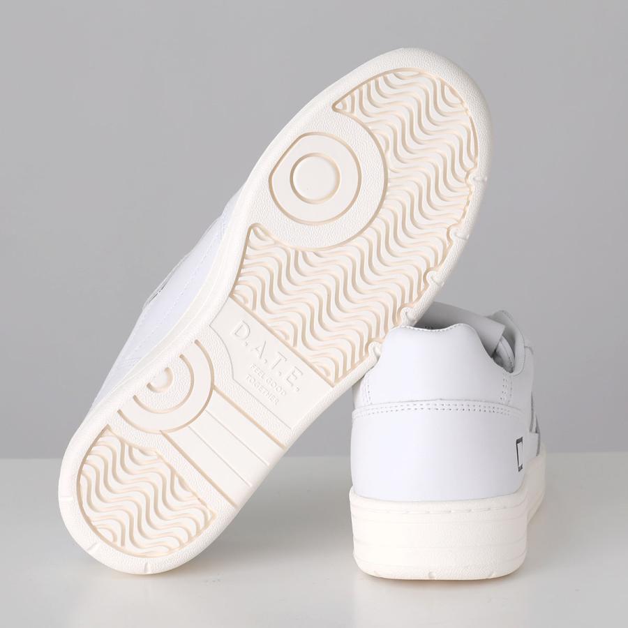 D.A.T.E. デイト スニーカー COURT 2.0 BASIC コート レディース レザー ローカット ロゴ 3.5cm レースアップ シューズ 靴の画像